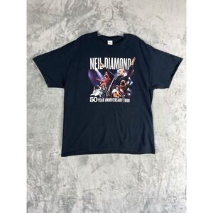 Neil Diamond 50 Year Anniversary Tour TShirt XL Band Concert Music Graphic Tee